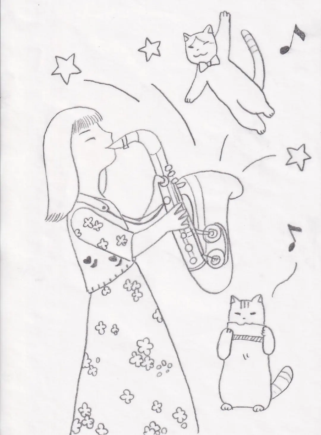 生日卡片草稿 | 鉛筆原稿