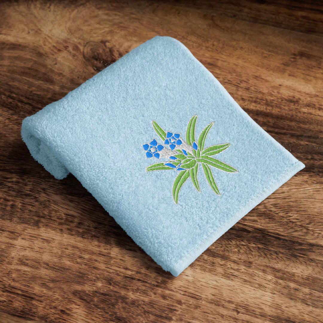 今治棉質刺繡手巾 | 台灣龍膽