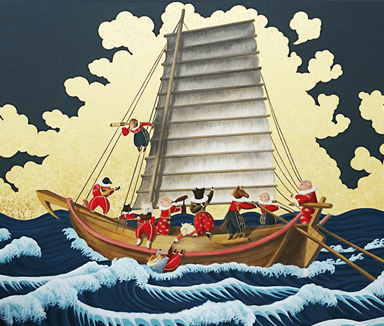 Pikazoo Chen Illustration - Ship of Fools